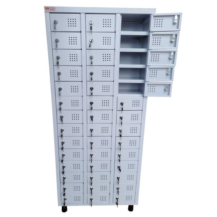 armário-de-aço-para-celular-42-Portas-1640-x-63-x-28-cm-com-chave-schier-moveis