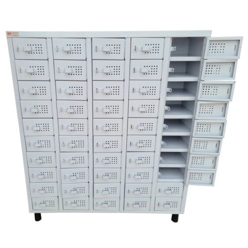 Armário-de-Aço-para-Celular-50-Porta-com-Cadeado