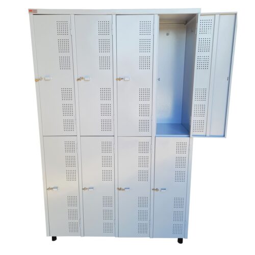 Armário Roupeiro De Aço 8 Portas Grandes
